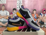 Nike Black Gray and Orange Colorblock Sneakers