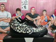Converse Leopard Print Black Low-Top Sneakers