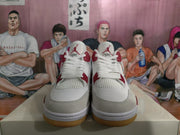 Nike Air Jordan 4 Retro SB White Grey Red Sneakers