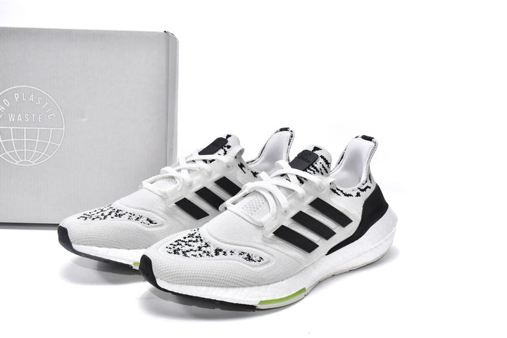 adidas UltraBoost 22 GX5573 White Black Zebra Running Shoes