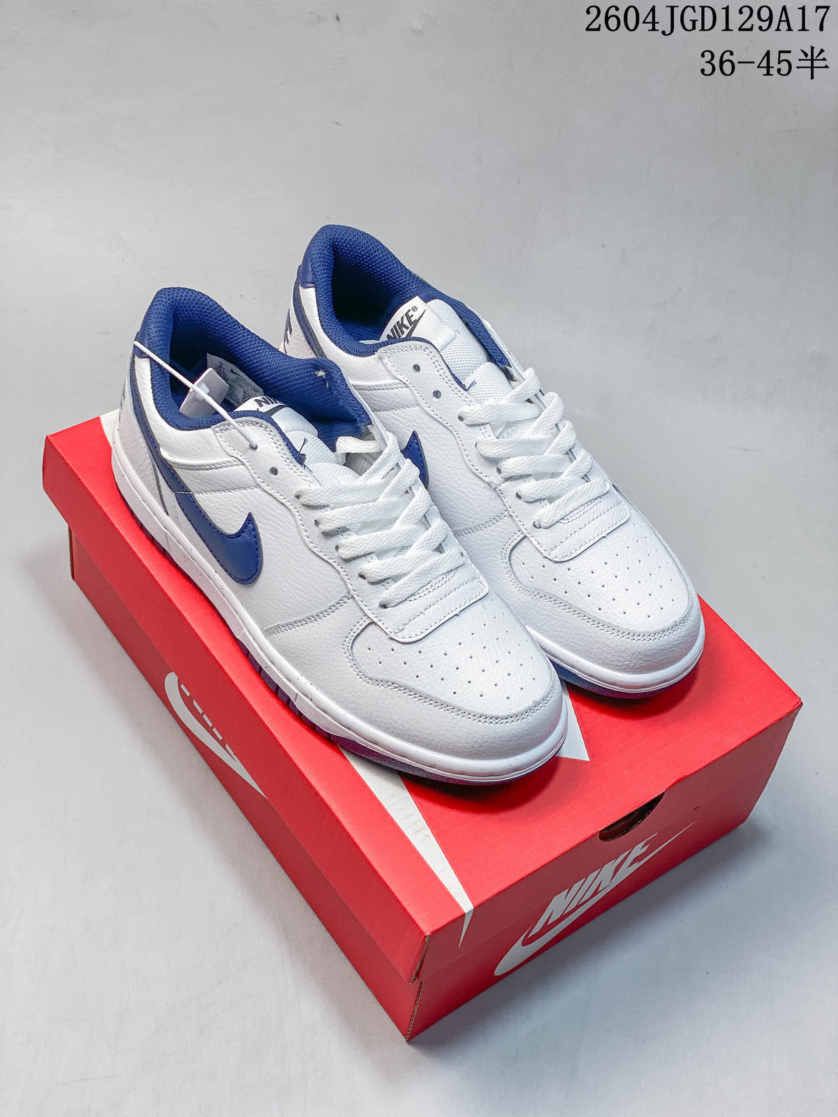 Nike Big Low Men's Low-Top Sneakers White Blue 355152-04