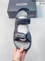 ECCO JWD388A18 Adjustable Strap Sandals in Navy and Gray