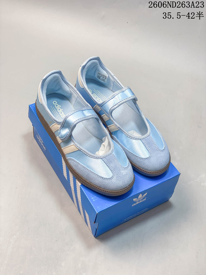 Adidas Samba Jane Mary Jane Sneakers in Light Blue