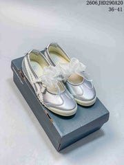 Onitsuka Tiger Mexico 66 TGRS Silver Mary Jane Shoes