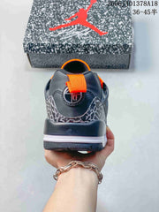 Jordan Spizike Low Sneakers in Black and Orange