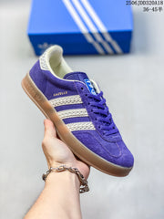 Adidas Gazelle Purple Low-Top Sneakers