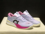 On THE ROGER Pro 3 Clay Tennis Shoes, Lilac and Pink
