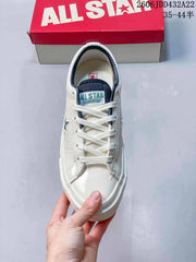 Converse One Star Low-Top Sneakers, White and Green