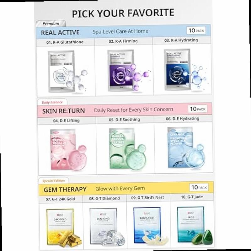 1000mg Bird s Nest Hyaluronic Acid Ampoule Sheet Mask Hyaluronic Acid Sheet Mask Maximum Hydration and Protection for All Dry Skin Types Korean Skincare Facial Mask 10 Sheets