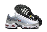 Nike Air Max Plus Sneakers White Silver Red