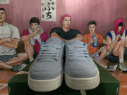 Jordan Blue and Gray Low-Top Sneakers