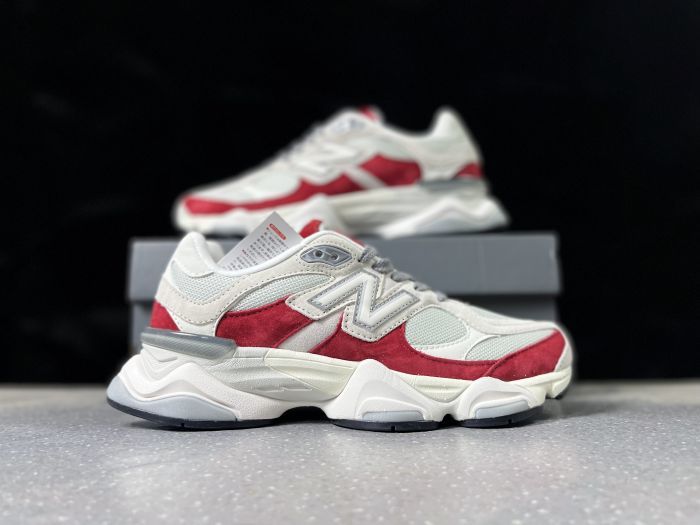 New Balance U9060JBE Sneakers in Cream and Red