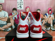 Nike Hyperdunk White and Red High-Top Basketball Shoes