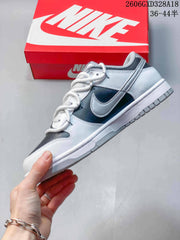 Nike Dunk Low Y2K Sneakers in White, Black and Silver
