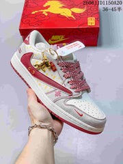 Nike Low-Top Sneakers with Graphic and Color-Block Details