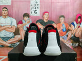 Jordan White Red Black Basketball Sneakers