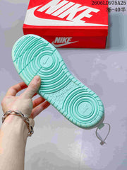 Nike Court Borough Low Sneakers in White, Pink and Mint
