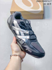 ASICS Hypersync Low-Top Sneakers in Navy and Silver