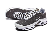 Nike Air Max Plus Dark Gray and White Sneakers