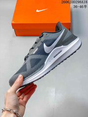 Nike Air Zoom Running Shoes, Gray and White