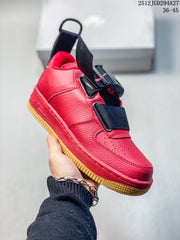 Nike Air Force 1 Utility BHM QS Red Low-Top Sneakers