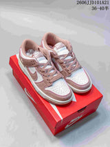 Nike Dunk Low SB Pink and White Low-Top Sneakers