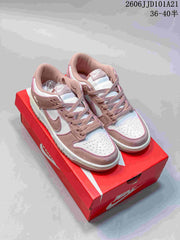 Nike Dunk Low SB Pink and White Low-Top Sneakers