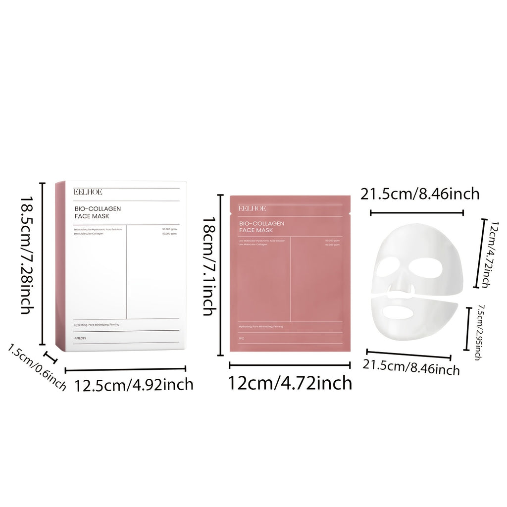 16 Pieces Of Collagen Masks, Containing Hyaluronic Acid And Collagen, To Firm The Light Beige, Korean Skincare Products, The Perfect Christmas Skincare Set, A Gift For Girls.