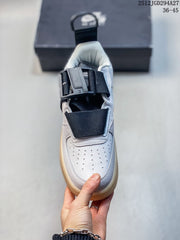 Nike Air Force 1 Utility BHM QS Low Sneakers, White/Black