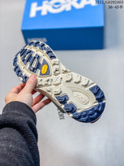 Hoka Mafate Speed 2 Trail Running Shoes in Navy and Green