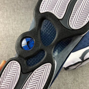 Air Jordan 13 Flint Navy Blue and White Sneakers