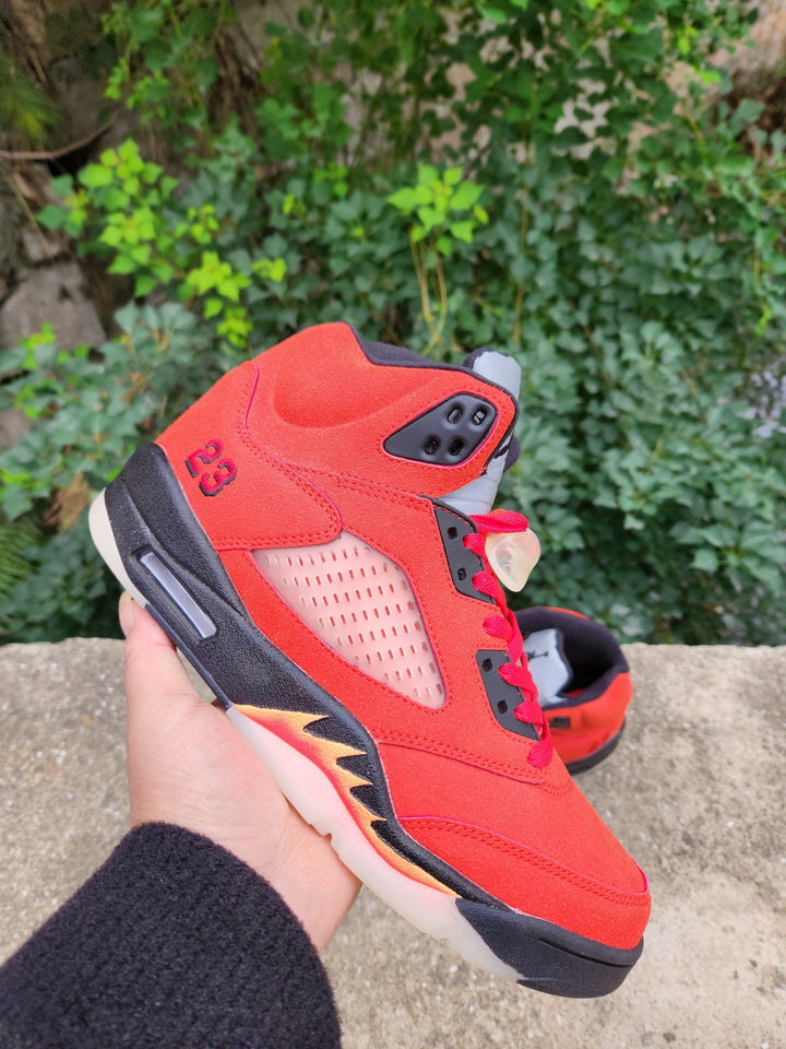 Air Jordan 5 Spike Lee Red High-Top Sneakers