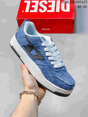 Diesel S-UKIYO V2 Low-Top Denim Sneakers