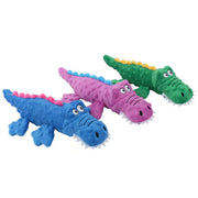 Squeaky Crocodile Dog Toy | Durable Plush Chew Toy for Aggressive Chewers