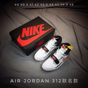 Air Jordan Legacy 312 White Black Red Sneakers