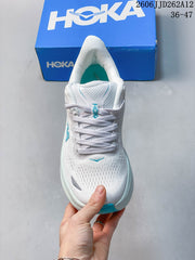 HOKA Bondi 9 White Running Shoes