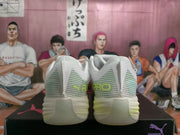 Puma White and Red Basketball Sneakers