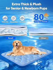 Dog Cooling Mat – Self Cooling Pad for Dogs, Pet Cooling Bed for Summer Heat Relief