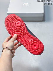 Nike Air Force 1 Low Dark Navy and Red Sneakers
