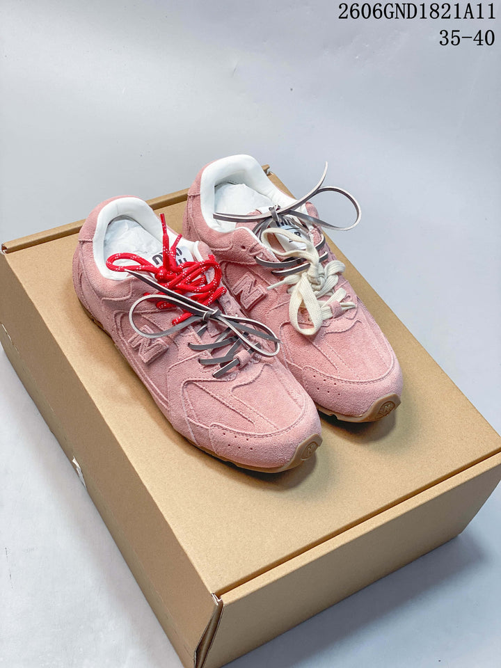 Miu Miu x New Balance 530SL Pink Suede Sneakers