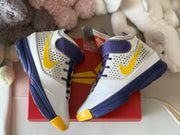 Nike Kobe 2 Kids Basketball Sneakers White Purple Yellow