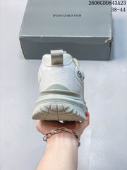 Balenciaga Track-Style Sneakers in White and Sage Green