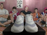 Nike White Basketball Sneakers with Silver Swoosh