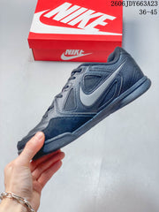 Nike Gato Low-Top Sneakers in White and Red