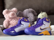 Nike HD2008 Kids Basketball Sneakers Purple Gold