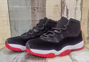 Jordan 11 Black and Red High-Top Sneakers