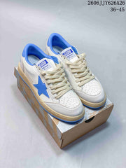 Golden Goose Superstar Low-Top Sneakers, White with Star Detail