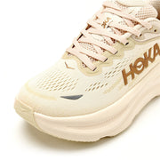 HOKA Bondi 9 Beige Running Shoes