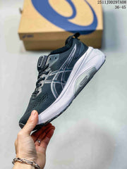 ASICS Running Shoes in Dark Gray and White