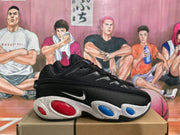Nike Basketball Sneakers Black White Red and Blue